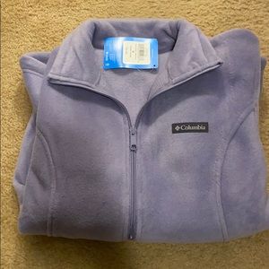 Women’s Purple Columbia Fleece Full Zip Jacket